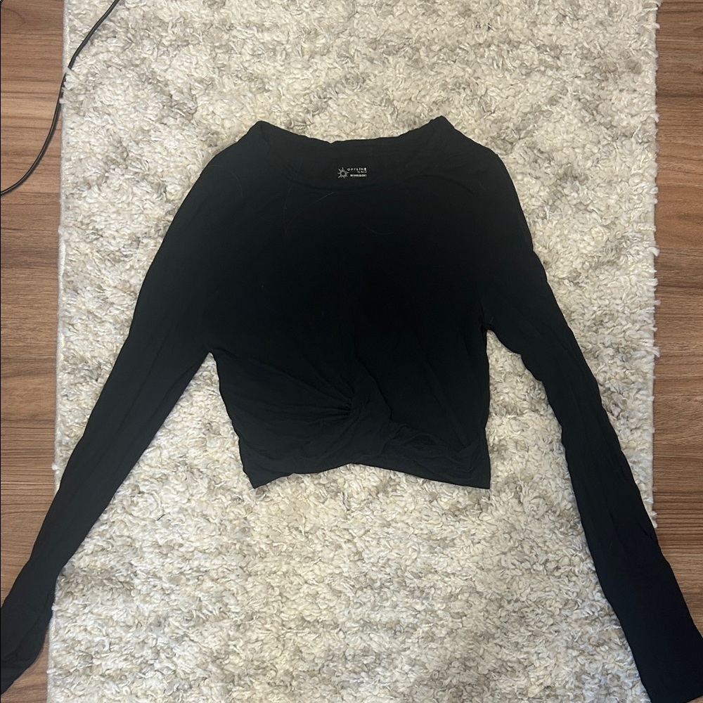 Black Long Sleeve Women's Top